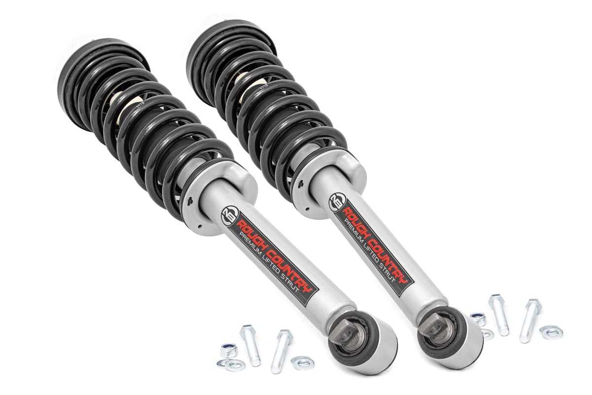 Ford F-150 Suspension Lift Kit - Rough Country - N3 Performance Lifted Struts - '14-'23